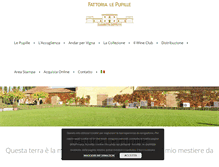 Tablet Screenshot of fattorialepupille.it
